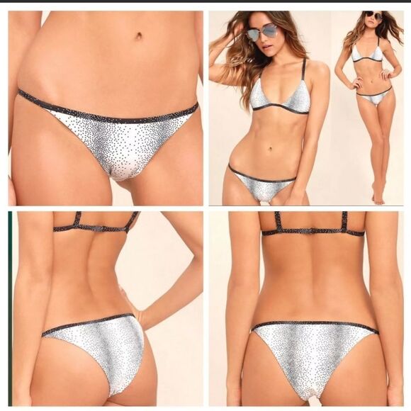 🍑tavik🍑antic Moderate Bikini Swim Bottoms TAPIOCA PERCY DOT - Picture 1 of 7